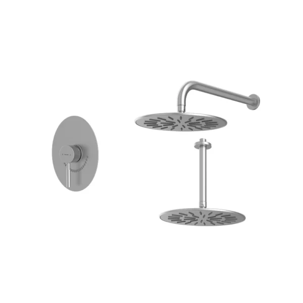 شیرحمام توکار تیپ 1 مدل روگن BRASS شودر کروم مات