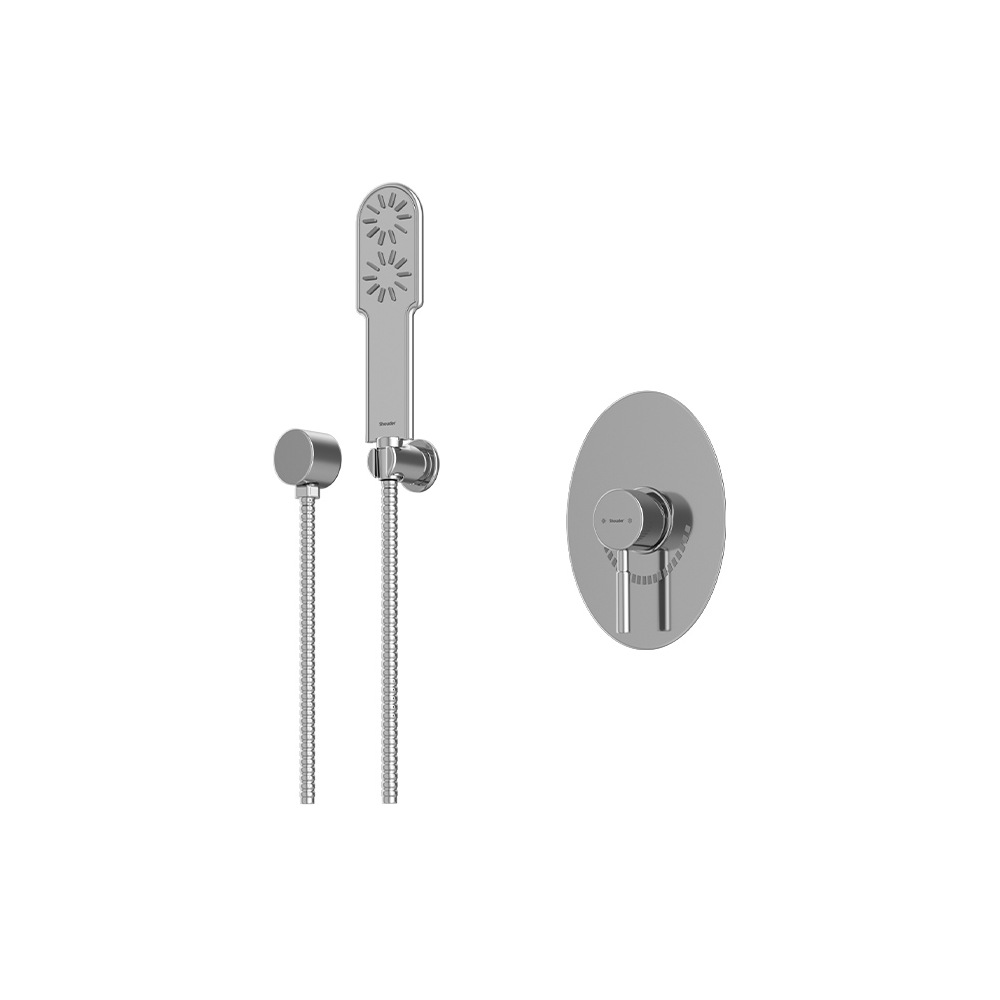 شیرحمام توکار تیپ 2 مدل روگن BRASS شودر کروم براق