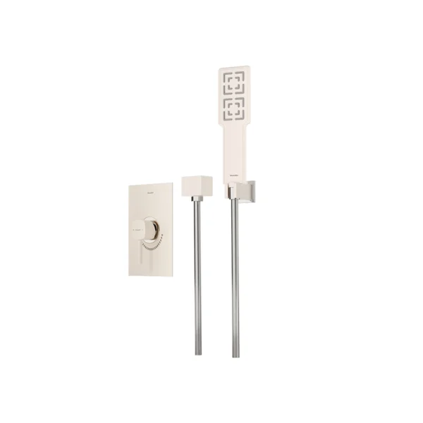 شیر حمام توکار تیپ 2 مدل رومر BRASS شودر شیری کروم