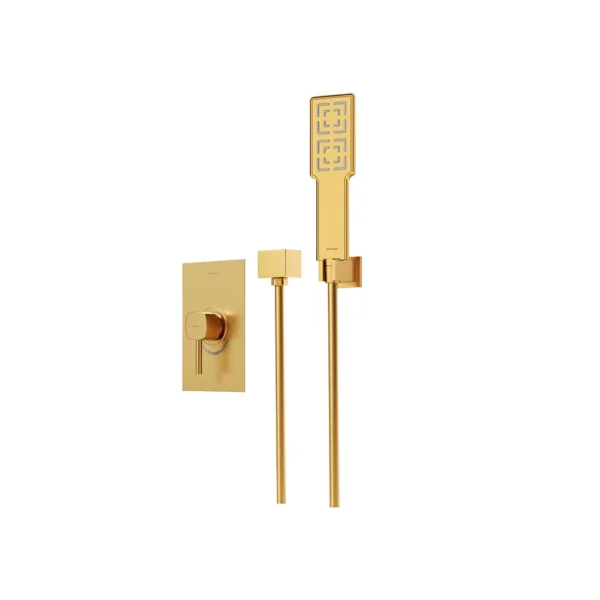 شیر حمام توکار تیپ 2 مدل رومر BRASS شودر طلایی مات