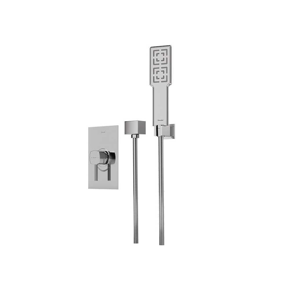 شیر حمام توکار تیپ 2 مدل رومر BRASS شودر کروم براق