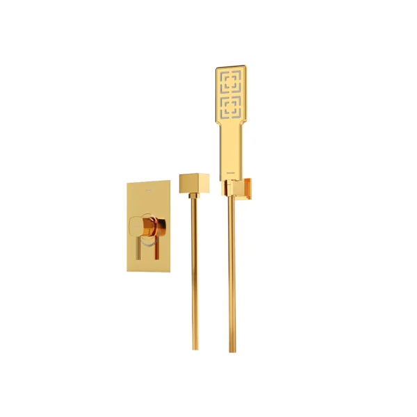 شیر حمام توکار تیپ 2 مدل رومر BRASS شودر طلایی براق