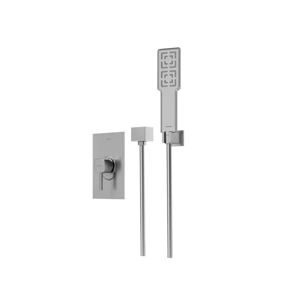 شیر حمام توکار تیپ 2 مدل رومر BRASS شودر کروم مات