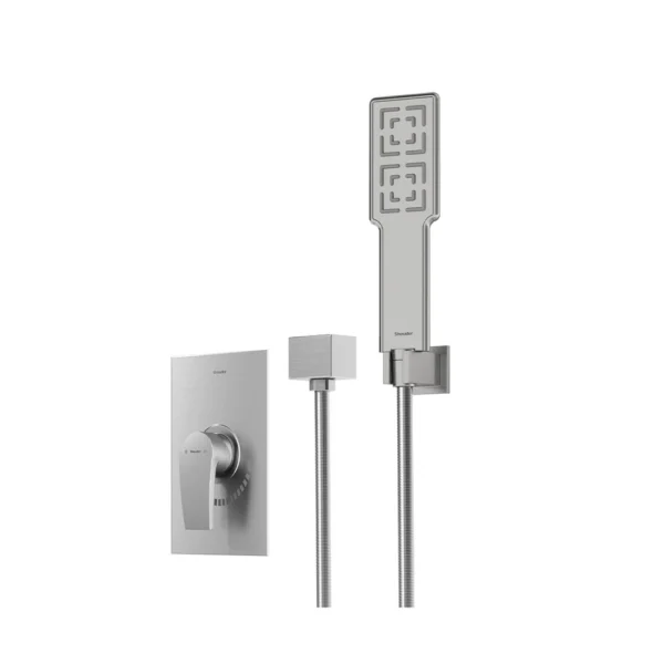 شیر حمام توکار تیپ 2 مدل رومر پلاس BRASS شودر کروم مات