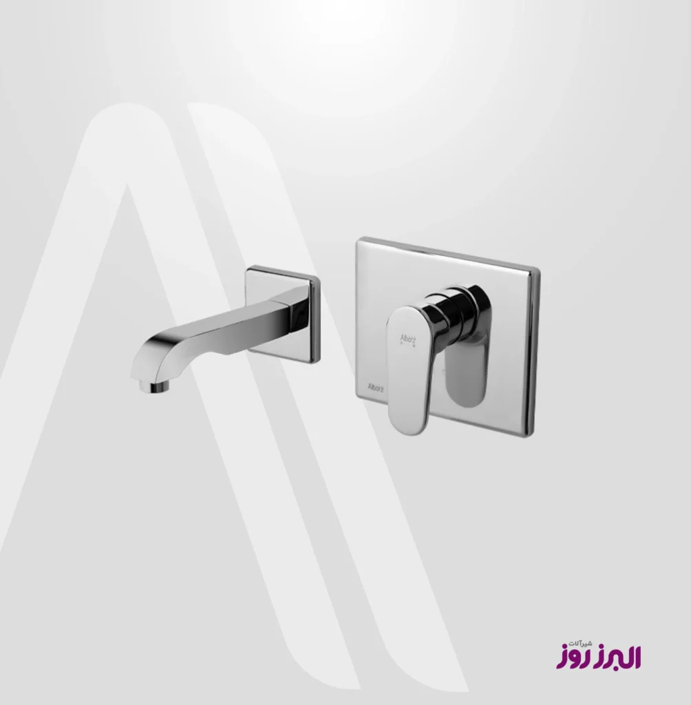 شیر روشویی توکار مدل ونتو البرز روز کروم