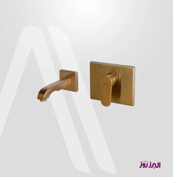 شیر روشویی توکار مدل ونتو البرز روز طلایی مات