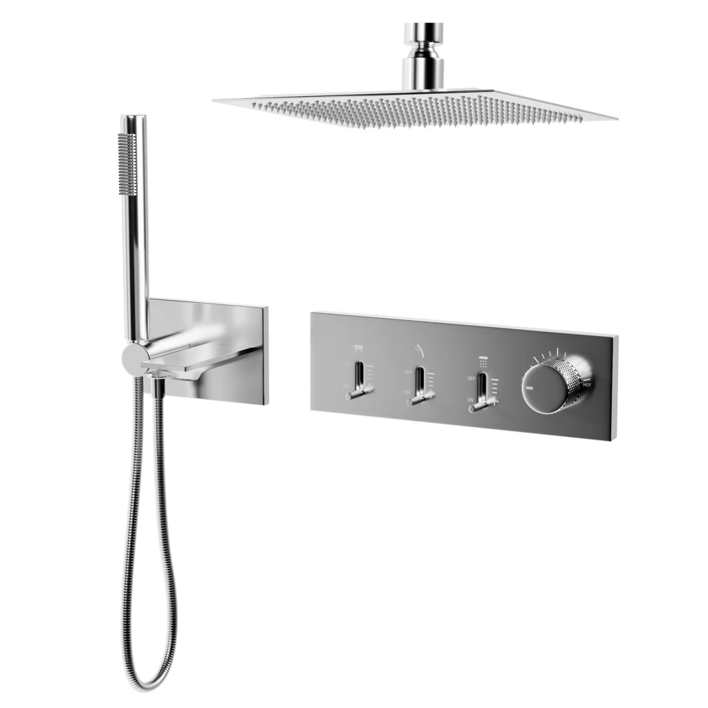 شیر توکار حمام مدل ملودی پرایم KWC کروم