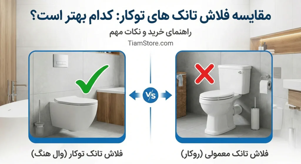 فلاش تانک توکار یا روکار؟