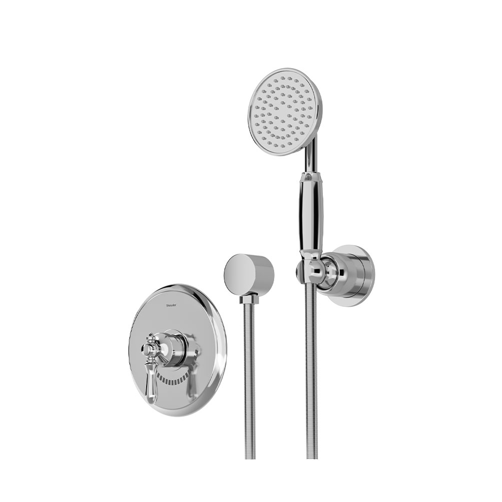 شیر حمام توکار مدل زیگموند تیپ2 BRASS شودر کروم