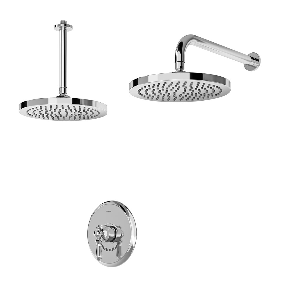 شیر حمام توکار مدل زیگموند تیپ2 ABS شودر کروم