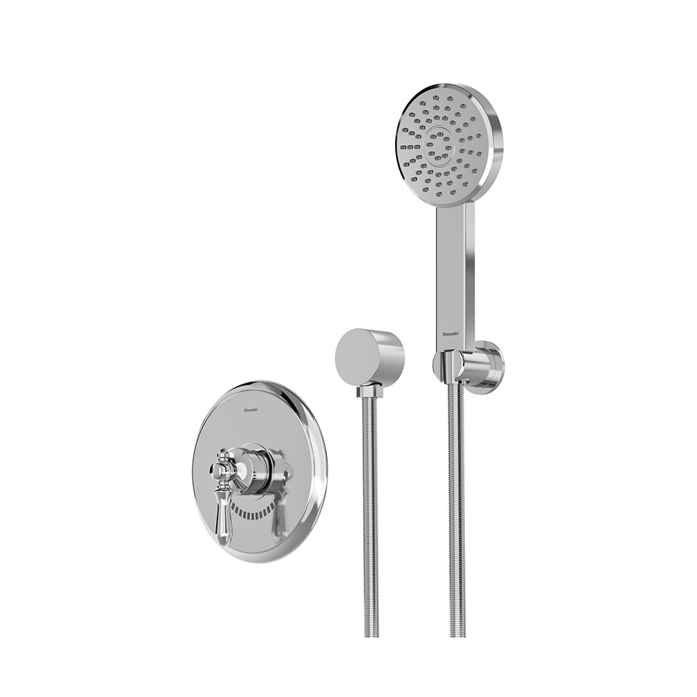 شیر حمام توکار مدل زیگموند تیپ2 ABS شودر کروم