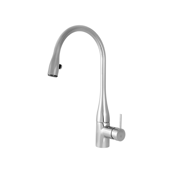 شیر ظرفشویی شاوری مدل ایو KWC کروم براق