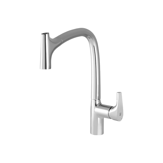 شیر ظرفشویی شاوری مدل کرو KWC کروم براق