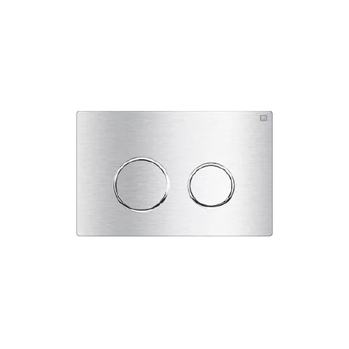 صفحه کلید مدل استیل 1 میل خشدار فلاش تانک ایران نقره‌ای خشدار